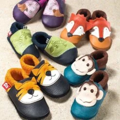 Pololo & Orangenkinder Hausschuhe Tiger Tom -Geschäft Für Babyartikel 0000775 hausschuhe tiger tom schwarz 1280x1280