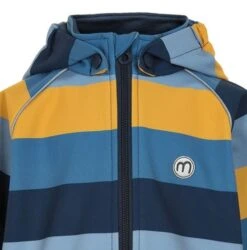Minymo Softshellanzug Blau/gelb Blockstreifen -Geschäft Für Babyartikel 160485 7922 softshell 1280x1280