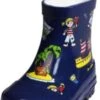 Playshoes Kautschuk Gummistiefel Kurzschaft Dunkelblau Pirat