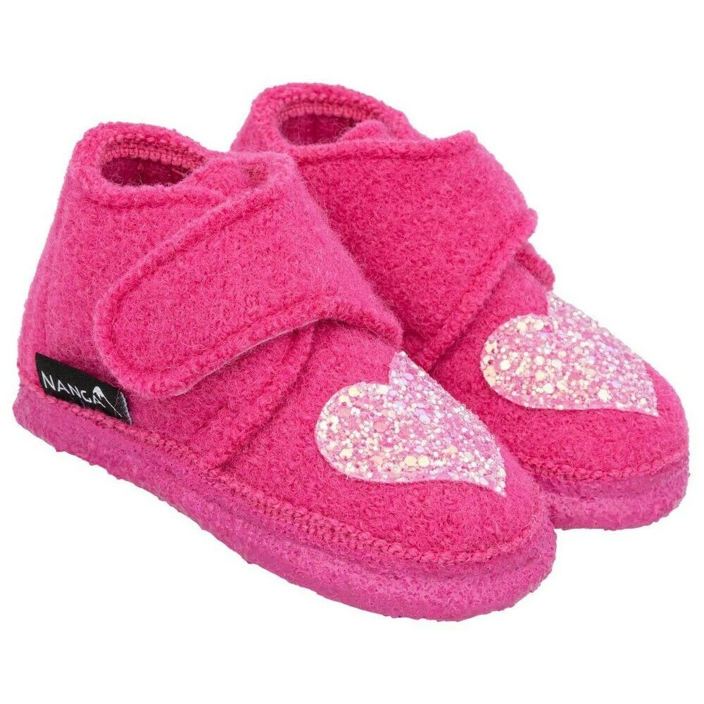 Nanga Hausschuhe Heartbeatz Pink Schurwolle 2 Nanga Hausschuhe Heartbeatz Pink Schurwolle – Bild 2