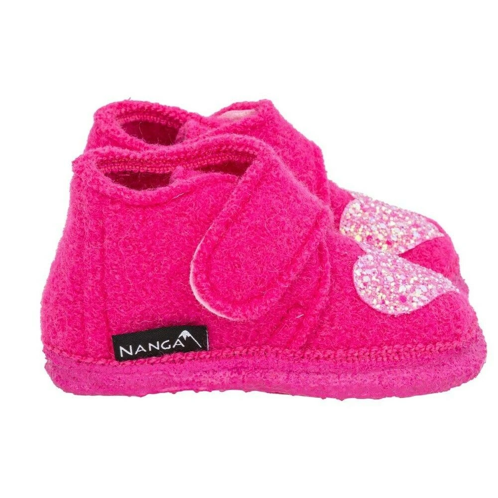 Nanga Hausschuhe Heartbeatz Pink Schurwolle 3 Nanga Hausschuhe Heartbeatz Pink Schurwolle – Bild 3