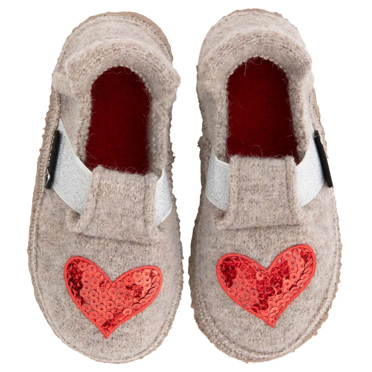 Nanga Kinder Hausschuhe Herz Natur Schurwolle 1 Nanga Kinder Hausschuhe Herz Natur Schurwolle