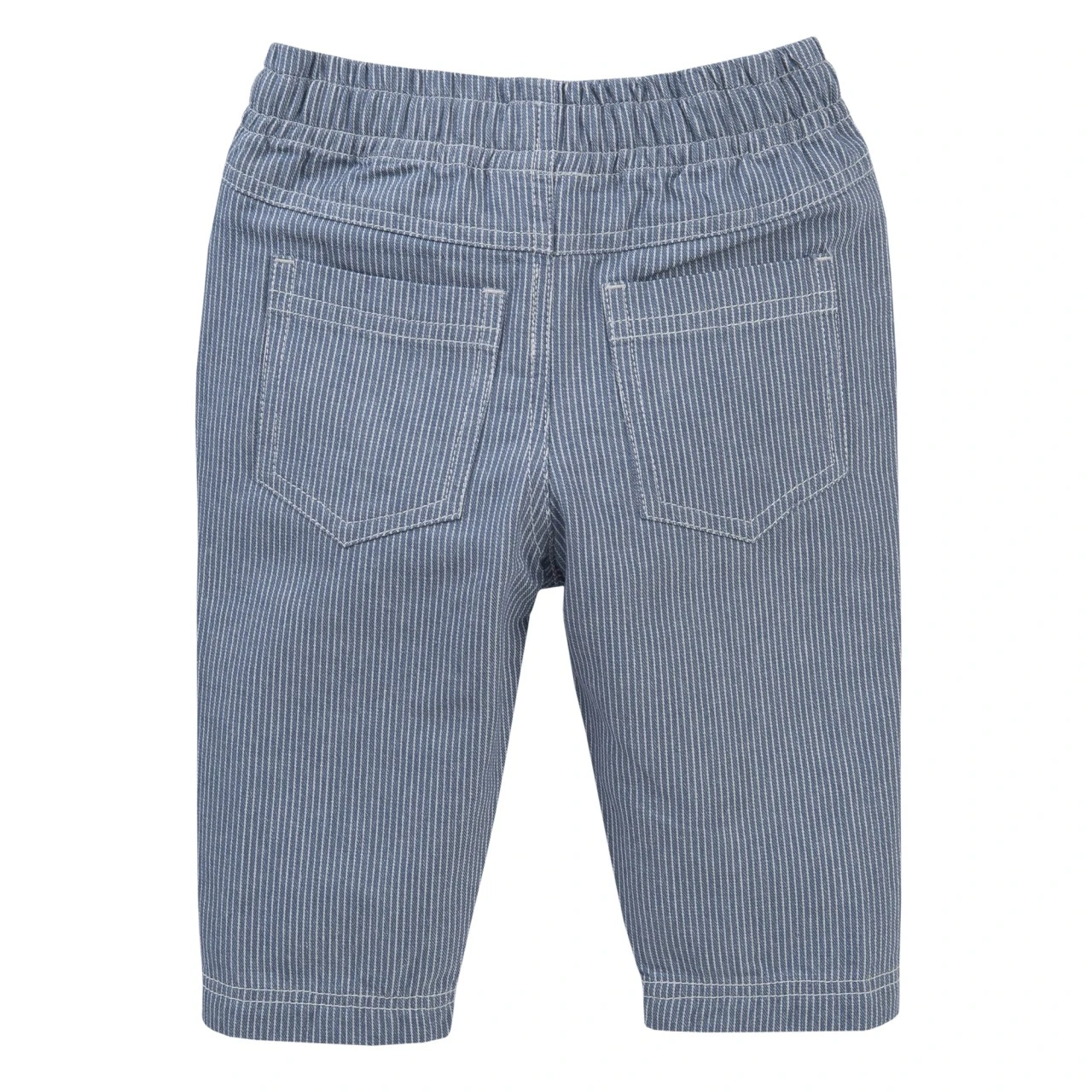People Wear Organic Baby Hose Jeansblau Gestreift 2 People Wear Organic Baby Hose Jeansblau Gestreift – Bild 2