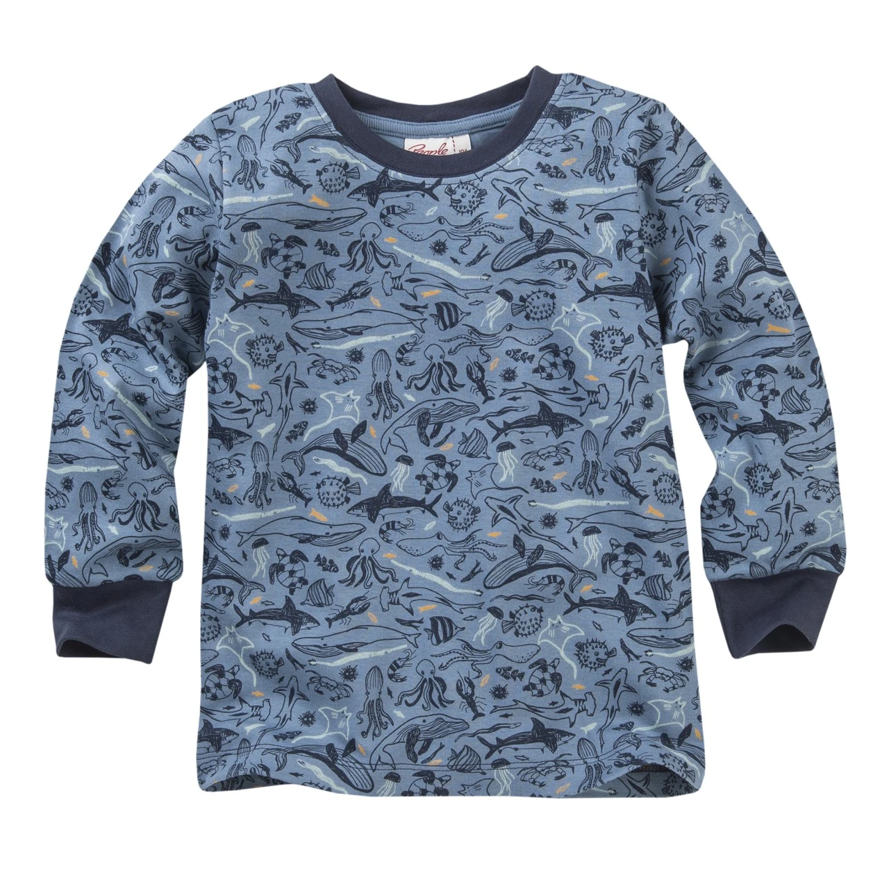 People Wear Organic Schlafanzug Unterwasser Blau Bio-Baumwolle 2 People Wear Organic Schlafanzug Unterwasser Blau Bio-Baumwolle – Bild 2