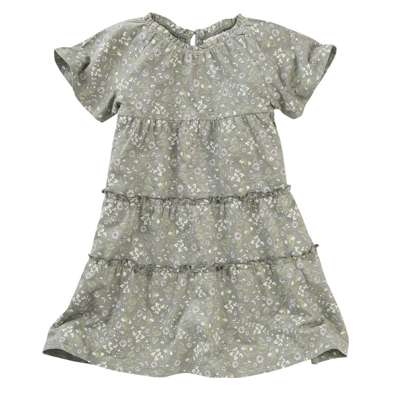 People Wear Organic Mädchen Sommerkleid Khaki Kleid Frühlingswiese 1 People Wear Organic Mädchen Sommerkleid Khaki Kleid Frühlingswiese