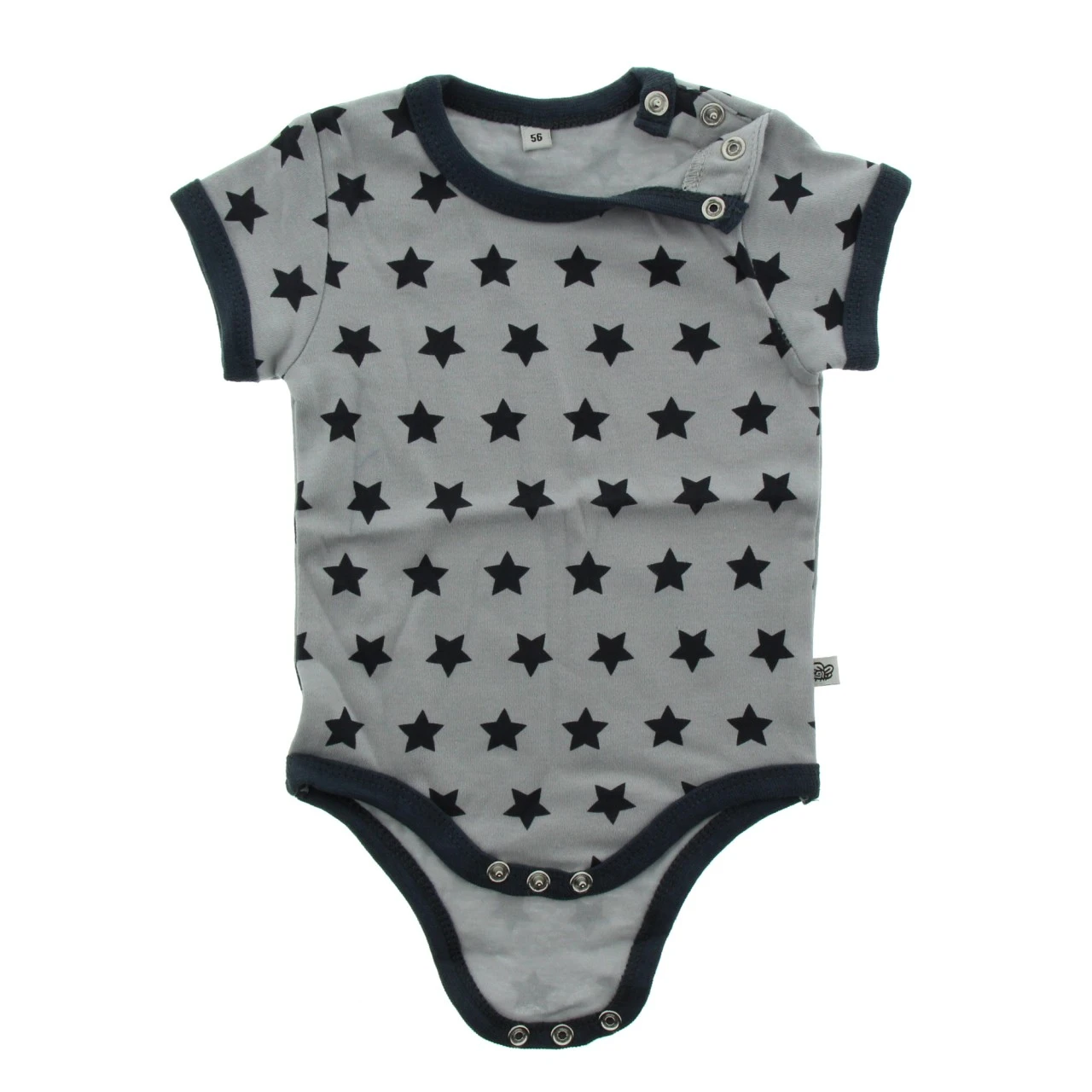 Pippi Kurzarm Body Traktor & Sterne Blau 4er Pack Baumwolle 3 Pippi Kurzarm Body Traktor & Sterne Blau 4er Pack Baumwolle – Bild 3