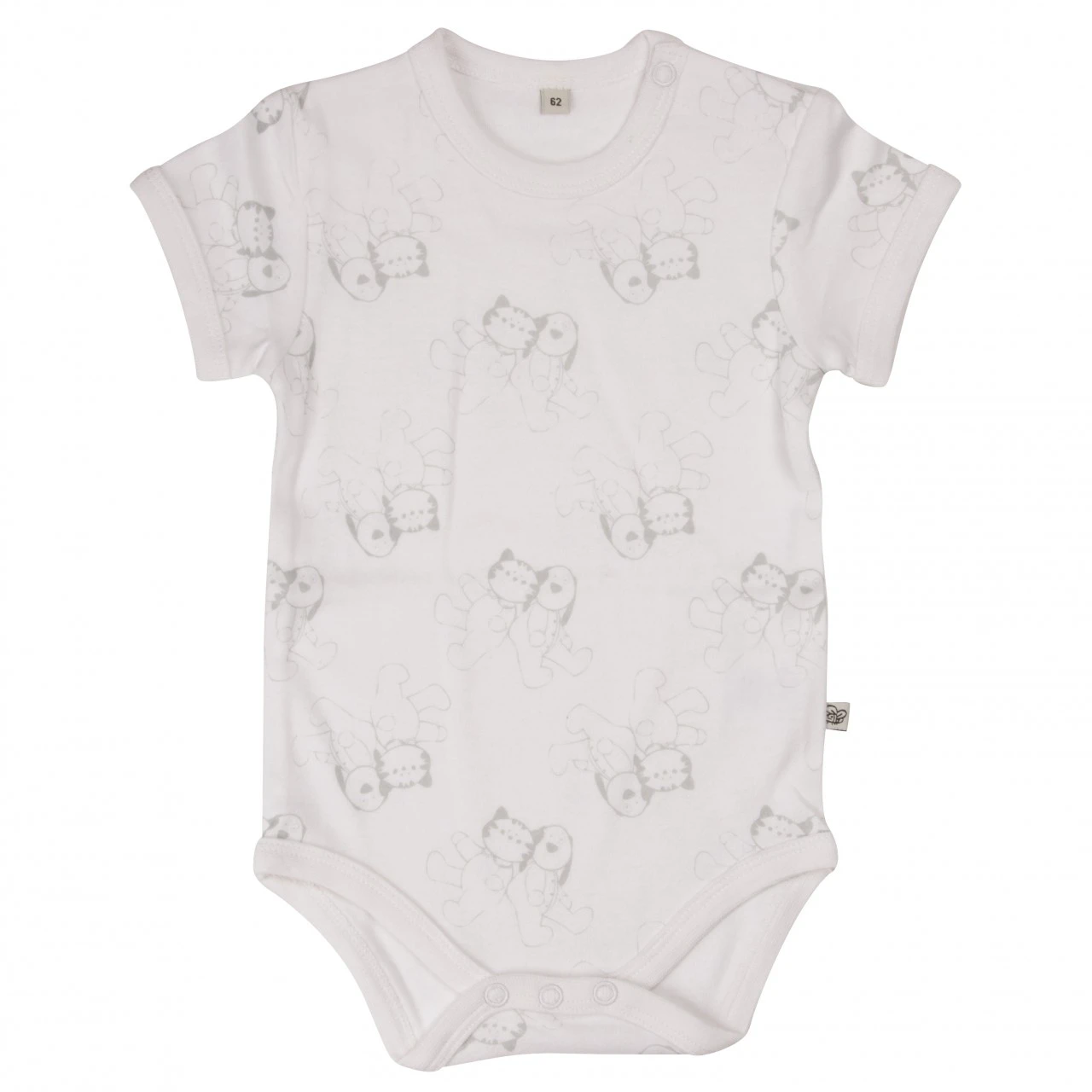 Pippi Kurzarm Body Weiß/offwhite Sternchen & Tiere 4er Pack Baumwolle 5 Pippi Kurzarm Body Weiß/offwhite Sternchen & Tiere 4er Pack Baumwolle – Bild 5