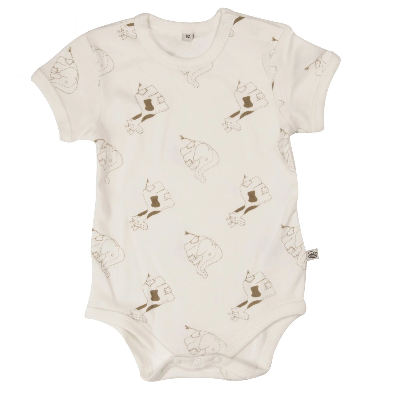 Pippi Kurzarm Body Weiß/offwhite Sternchen & Tiere 4er Pack Baumwolle 3 Pippi Kurzarm Body Weiß/offwhite Sternchen & Tiere 4er Pack Baumwolle – Bild 3