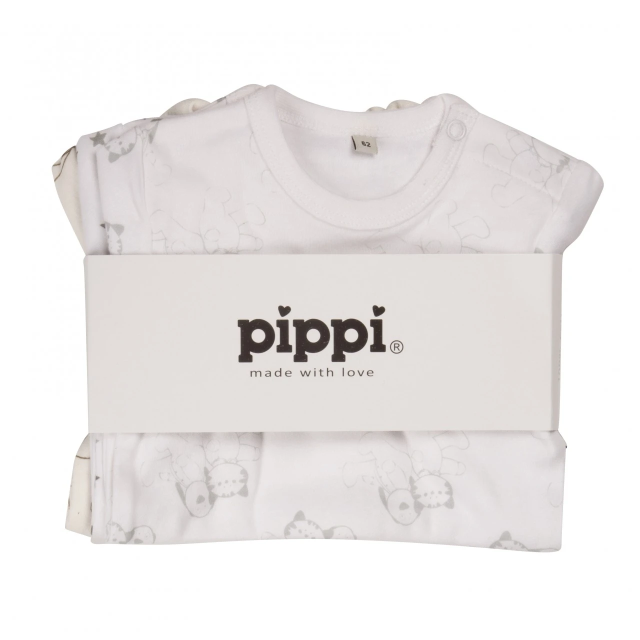 Pippi Kurzarm Body Weiß/offwhite Sternchen & Tiere 4er Pack Baumwolle 6 Pippi Kurzarm Body Weiß/offwhite Sternchen & Tiere 4er Pack Baumwolle – Bild 6