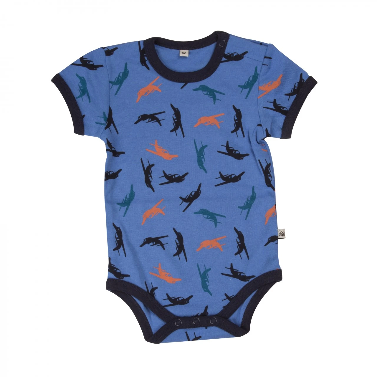 Pippi Kurzarm Body Blau/grün Bagger & Flugzeuge 4er Pack Baumwolle 3 Pippi Kurzarm Body Blau/grün Bagger & Flugzeuge 4er Pack Baumwolle – Bild 3