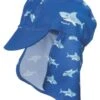 Playshoes UV-Schutz Strandhut Hai Sonnenmütze Royalblau