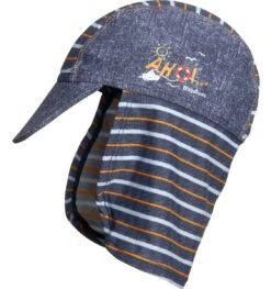 Playshoes UV Schutz Sonnenhut Sonnenmütze Jeansblau Ahoi