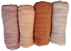 Pippi Babywear Mulltücher Mauve Rose 4er Pack Organic Spucktücher -Geschäft Für Babyartikel 4er Mulltucher 106 2 1280x1280