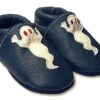 FLUMMY Hausschuhe Krabbelschuhe Blau Gespenst GHOSTY
