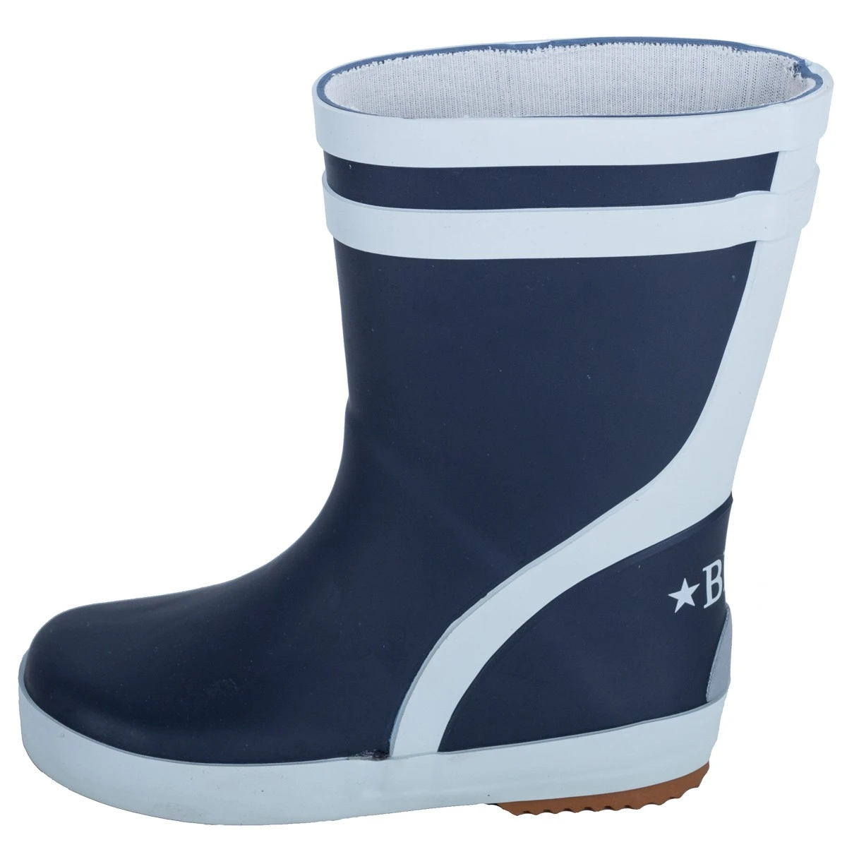 BMS Kinder Gummistiefel Aus Kautschuk Marine Uni 1 BMS Kinder Gummistiefel Aus Kautschuk Marine Uni