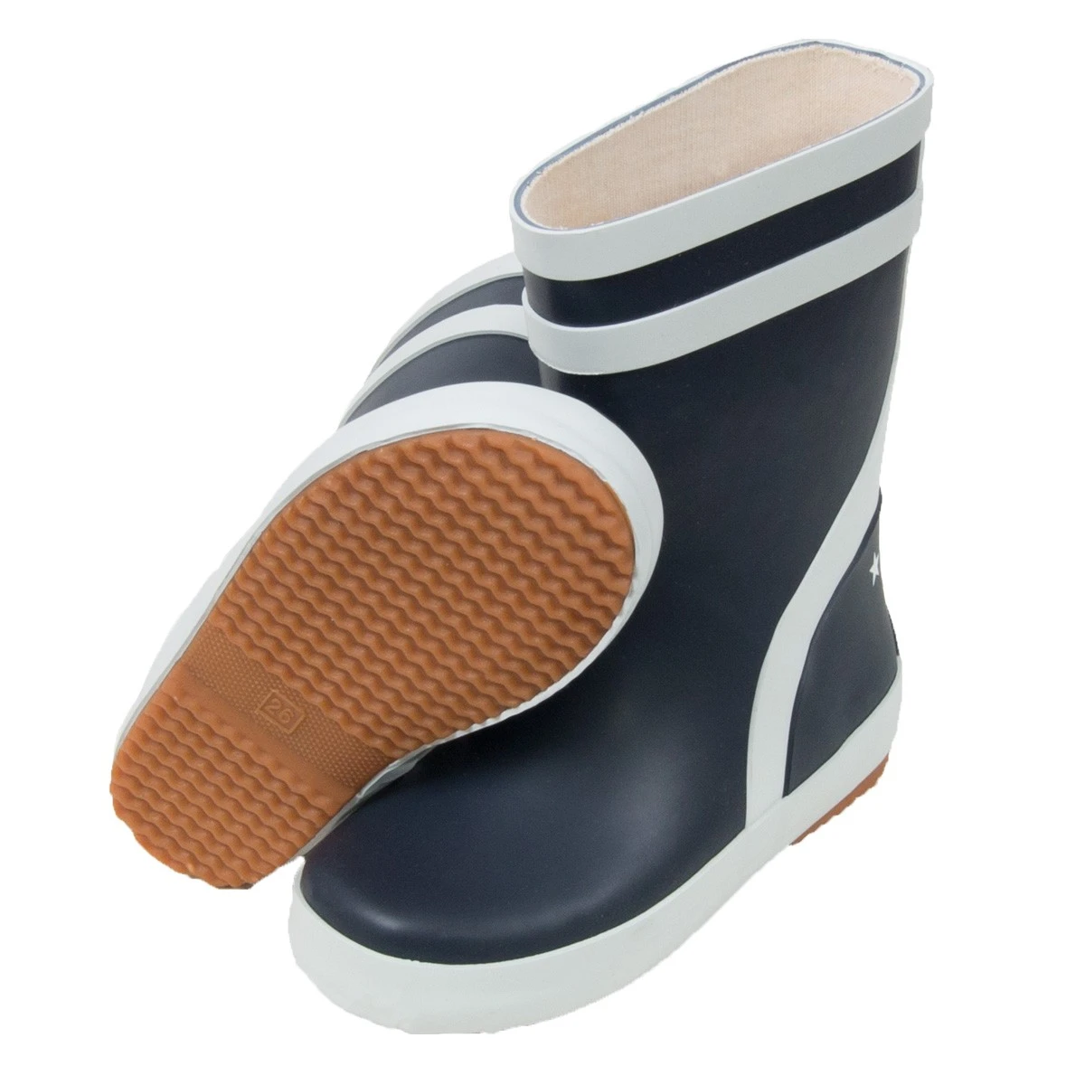 BMS Kinder Gummistiefel Aus Kautschuk Marine Uni 2 BMS Kinder Gummistiefel Aus Kautschuk Marine Uni – Bild 2