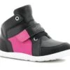 Bobux HILITE Schwarz/pink Booties I-walk Mädchenschuhe