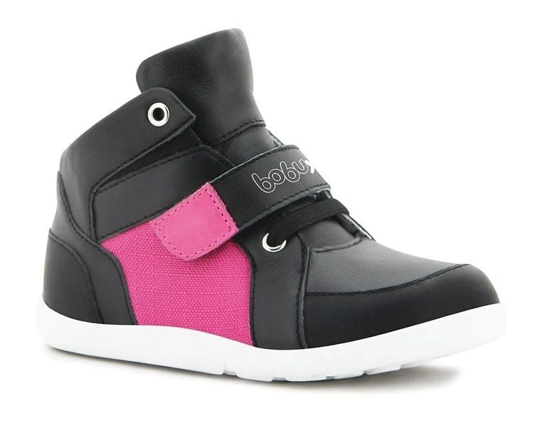 Bobux HILITE Schwarz/pink Booties I-walk Mädchenschuhe 1 Bobux HILITE Schwarz/pink Booties I-walk Mädchenschuhe