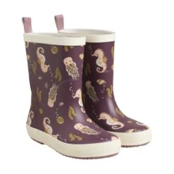 CeLaVi Mädchen Gummistiefel Seepferdchen Bordeaux