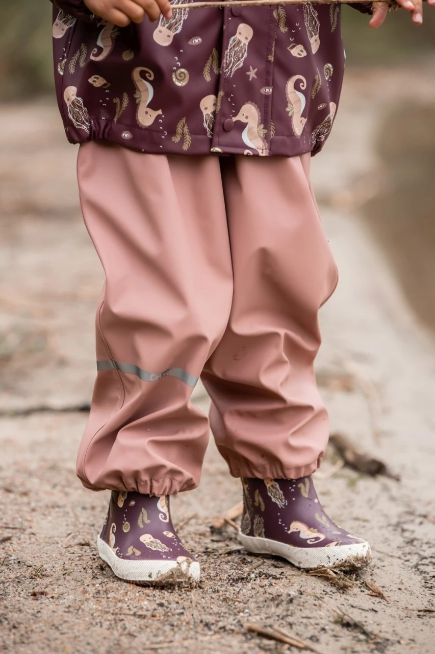 CeLaVi Mädchen Gummistiefel Seepferdchen Bordeaux 3 CeLaVi Mädchen Gummistiefel Seepferdchen Bordeaux – Bild 3