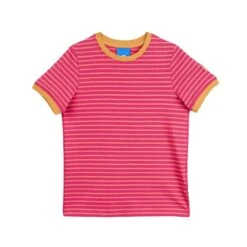 Finkid Renkaat Raspberry/rose Mädchen T-Shirt Geringelt