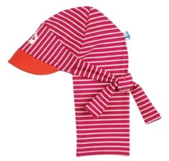 Finkid FAKIIRI BEACH Badehut Raspberry/offwhite Mit Nacken Und UV Schutz