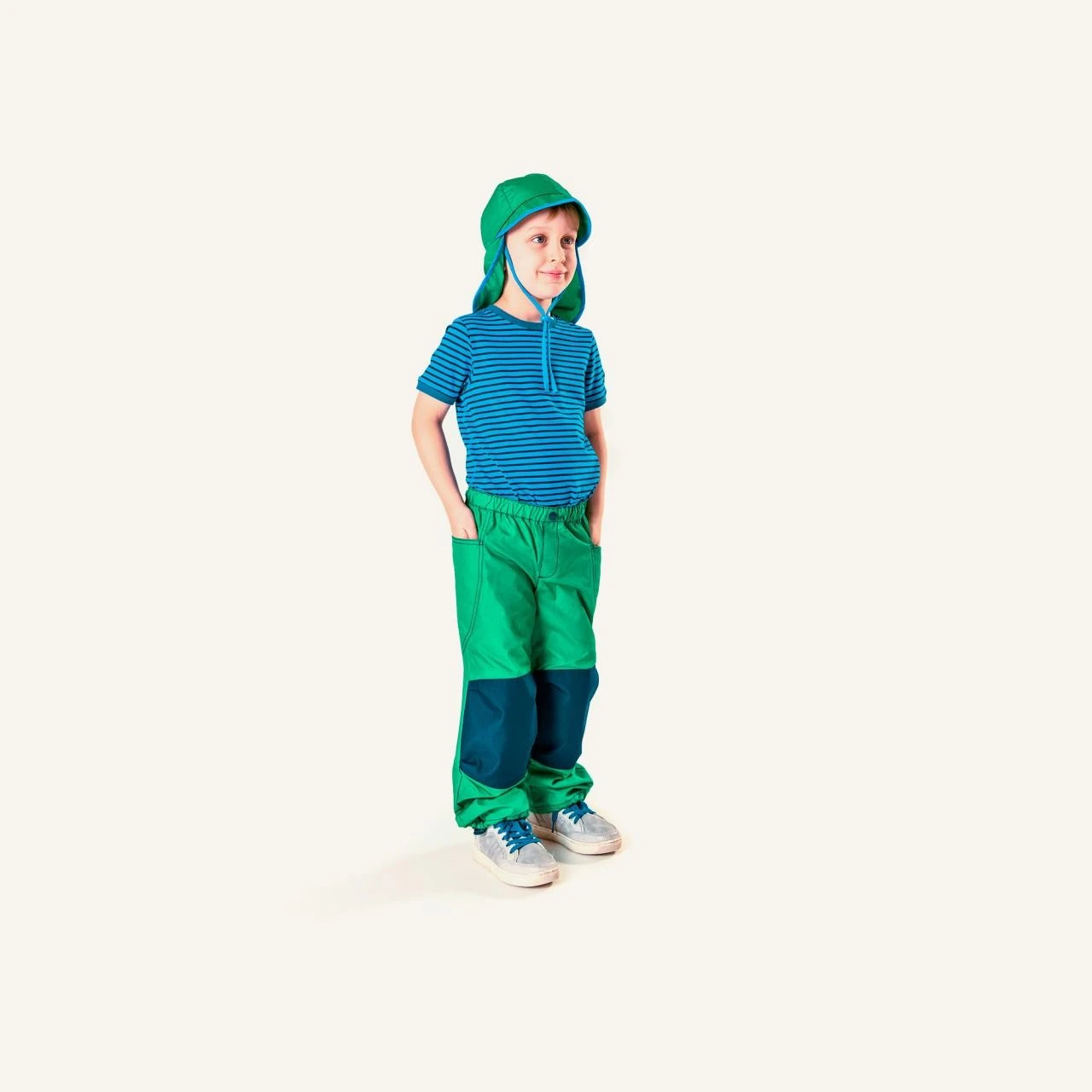 Finkid RANTALI Kinder Sonnenmütze Seaport/navy Sommerhut 2 Finkid RANTALI Kinder Sonnenmütze Seaport/navy Sommerhut – Bild 2