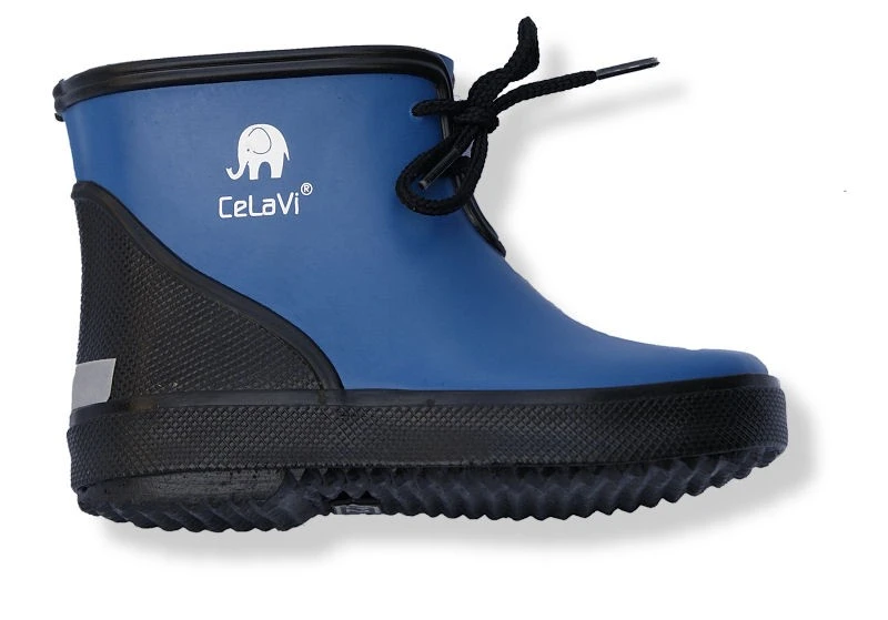 CeLaVi Kautschuk Gummistiefel Kurzschaft Booties Schwarz / Royal 2 CeLaVi Kautschuk Gummistiefel Kurzschaft Booties Schwarz / Royal – Bild 2