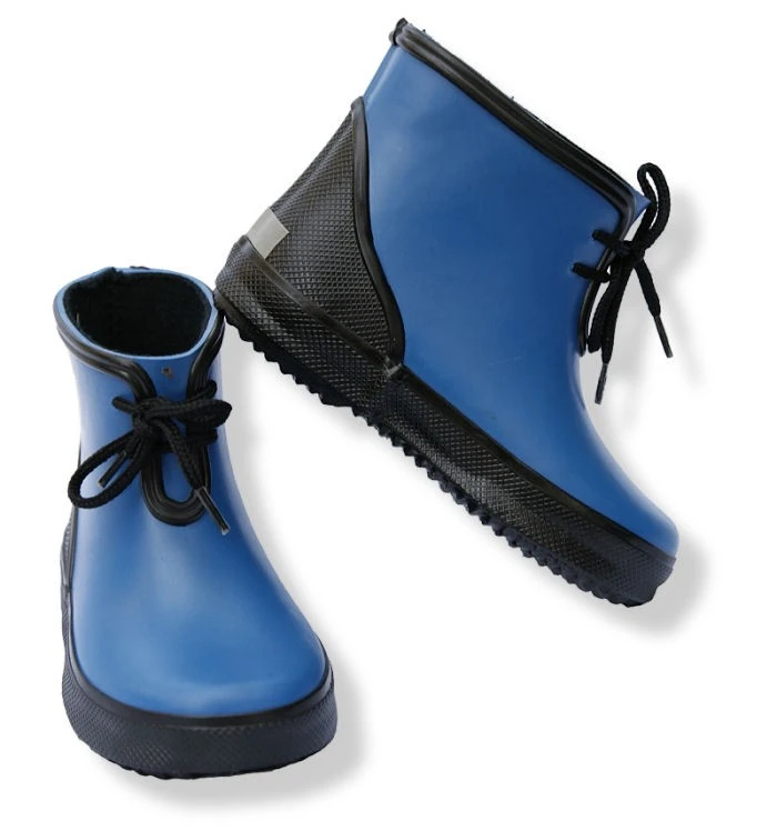 CeLaVi Kautschuk Gummistiefel Kurzschaft Booties Schwarz / Royal