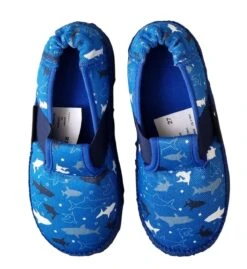 Nanga Hausschuhe Haialarm Mittelblau Bio-Baumwolle