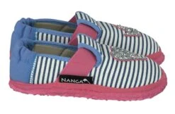 Nanga Mädchen Hausschuhe Herzklopfen Gestreift Bio-Baumwolle -Geschäft Für Babyartikel Nanga 16 0321 30 2 1280x1280