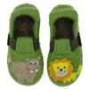 Nanga Kinder Hausschuhe Jungle Kings Grün Schurwolle