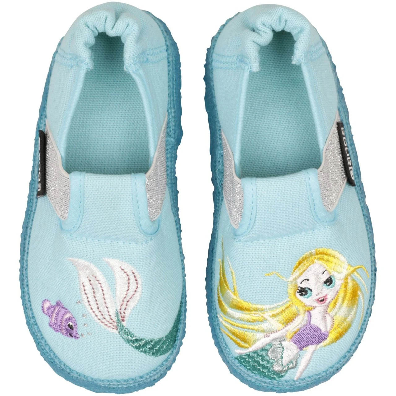 Nanga Hausschuhe Ariella Meerjungfrau Türkis Baumwolle Mit Stickerei 1 Nanga Hausschuhe Ariella Meerjungfrau Türkis Baumwolle Mit Stickerei