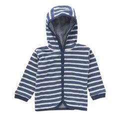 Baby Baumwolljacke Gestreift Mit Kapuze Bio-Baumwolle