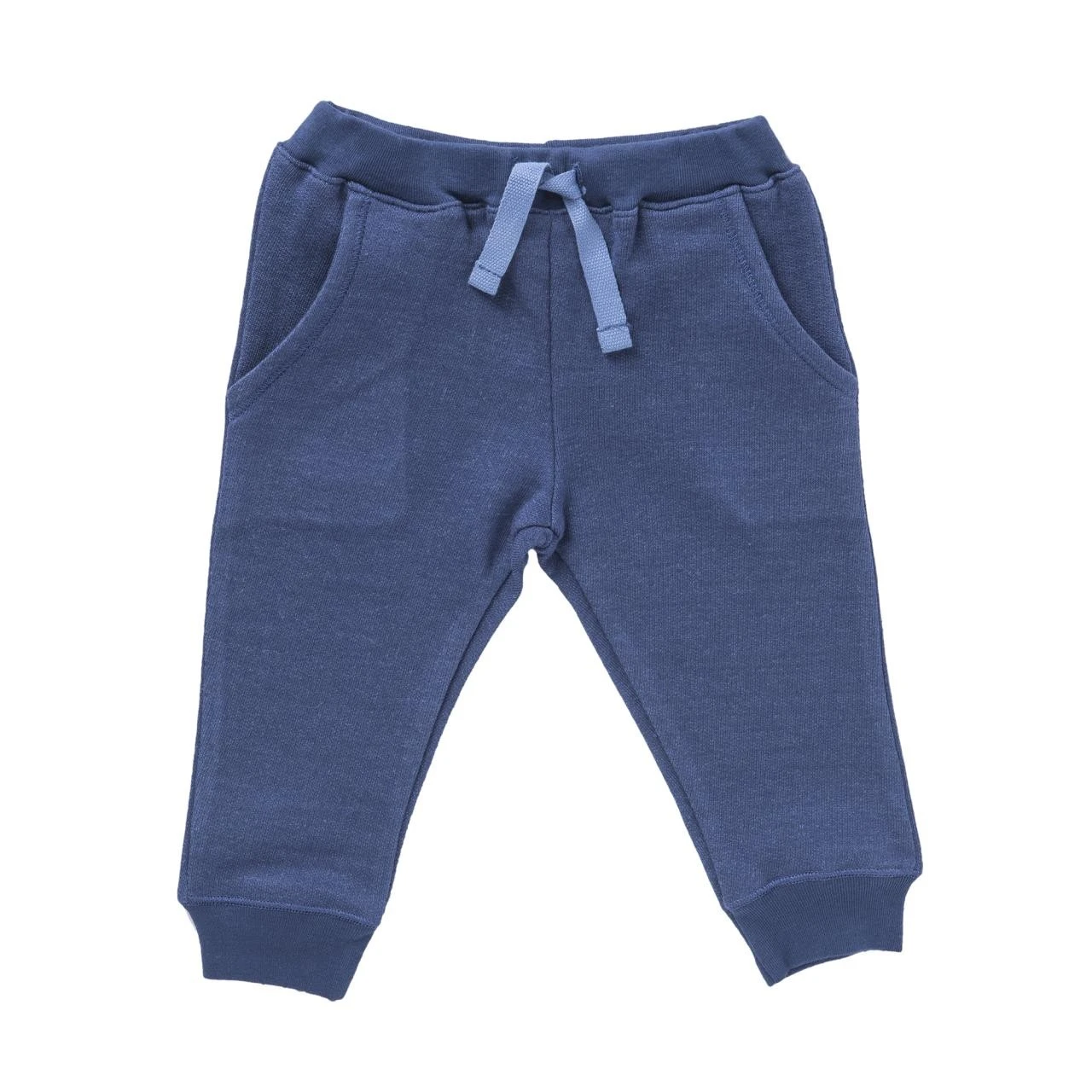 Baby Jogginghose Jeansblau Melange Bio-Baumwolle 1 Baby Jogginghose Jeansblau Melange Bio-Baumwolle