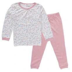 People Wear Organic Mädchen Schlafanzug Blumenwiese Pyjama Bio-Baumwolle -Geschäft Für Babyartikel PWO 2012012 0020 1 1280x1280