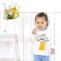 Mädchen Langarmshirt Blumen Offwhite Aus Bio Baumwolle (GOTS) -Geschäft Für Babyartikel PWO PWO FS20 Mini 102 web 1280x1280