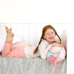 People Wear Organic Mädchen Schlafanzug Blumenwiese Pyjama Bio-Baumwolle