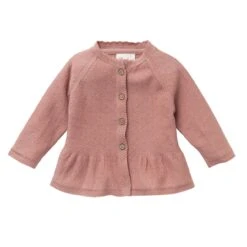 People Wear Organic Strickjacke Rosenholz Aus Bio-Baumwolle