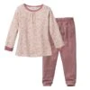 People Wear Organic Mädchen Schlafanzug Pyjama Blümchen