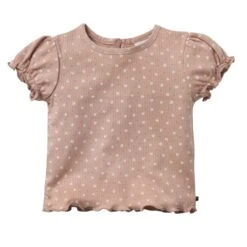 People Wear Organic Mädchen T- Shirt Rosenholz Kurzarm