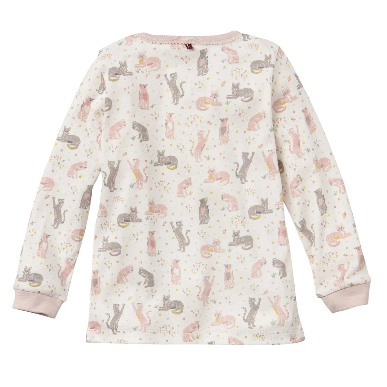 People Wear Organic Schlafanzug Kätzchen Weiß/rosa Bio-Baumwolle 3 People Wear Organic Schlafanzug Kätzchen Weiß/rosa Bio-Baumwolle – Bild 3