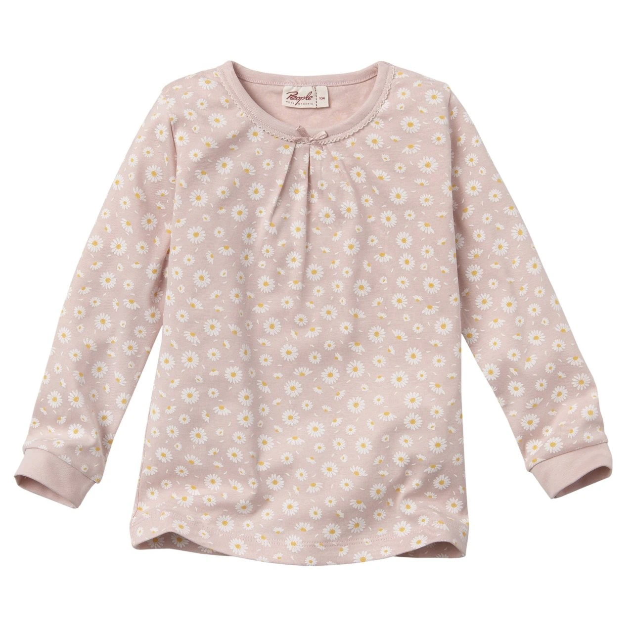 People Wear Organic Schlafanzug Gänseblümchen Zartrosa Bio-Baumwolle 2 People Wear Organic Schlafanzug Gänseblümchen Zartrosa Bio-Baumwolle – Bild 2