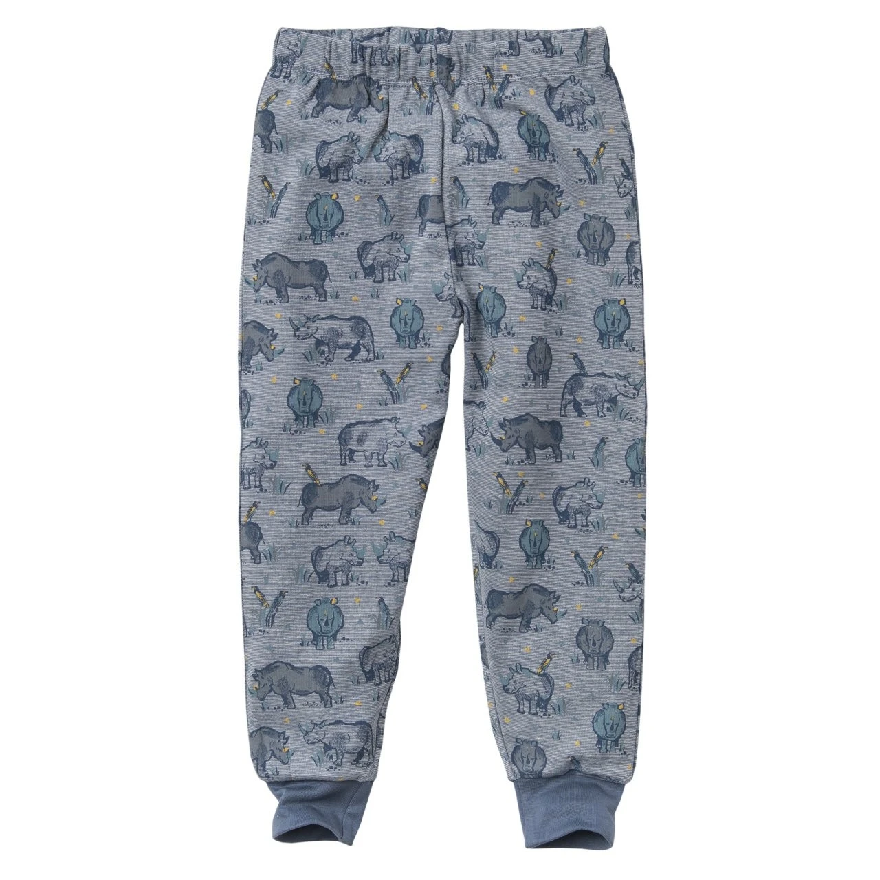 People Wear Organic Schlafanzug Nashörner Jeansblau Bio-Baumwolle 3 People Wear Organic Schlafanzug Nashörner Jeansblau Bio-Baumwolle – Bild 3