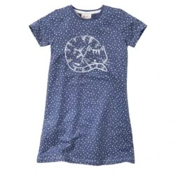 People Wear Organic Mädchen Sommer Nachthemd Blau