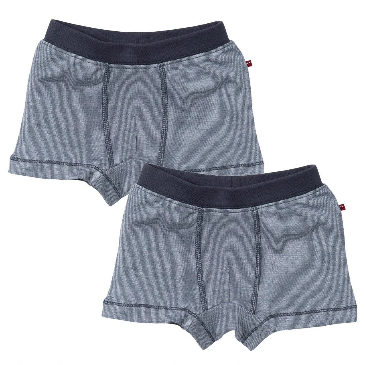 People Wear Organic 2er Pack Boxershorts Dunkelblau Melange Unterhosen 1 People Wear Organic 2er Pack Boxershorts Dunkelblau Melange Unterhosen