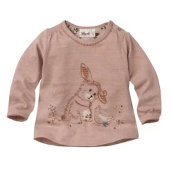 People Wear Organic Langarmshirt Häschen Rosenholz