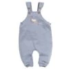 People Wear Organic Baby Latzhose Vogel Blaugrau Swaetpants