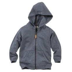 People Wear Organic Kapuzenjacke Rauchblau Sweatjacke Hoody