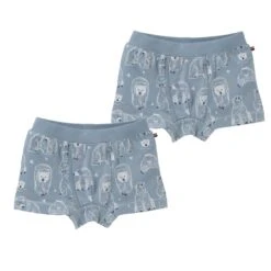 People Wear Organic Unterhosen 2er Set Boxershorts Petrol Eisbär